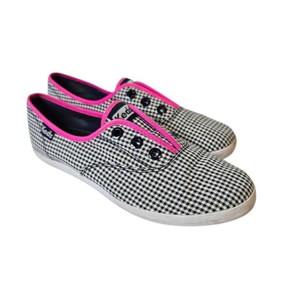 Keds Champ Lo faceless gingham sneakers. Size 8.